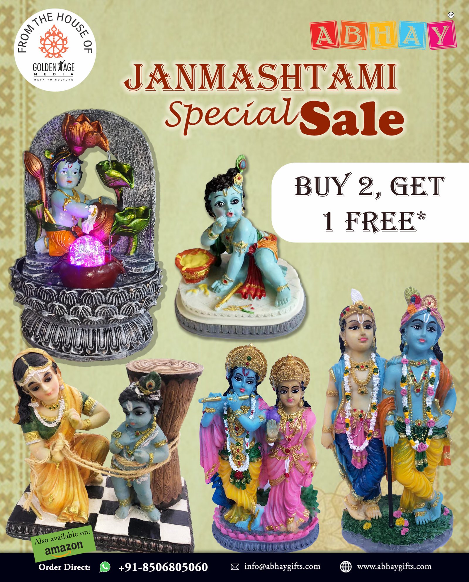 Janmashtami Special Sale (Buy 2 Get 1)